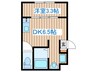 あすと五十人町Ⅱ 1DKの間取り