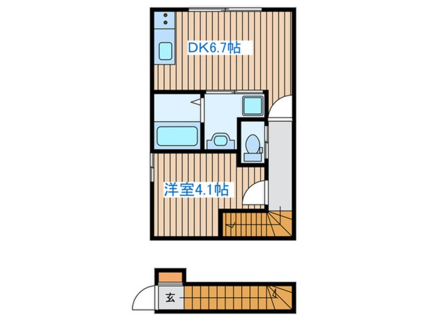 間取図 あすと五十人町Ⅱ