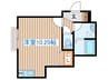 Azul旭町 1Rの間取り