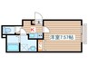 Azul旭町 1Kの間取り