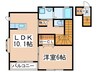 アゼリアン 1LDKの間取り