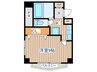 モンソレイユ 1Kの間取り