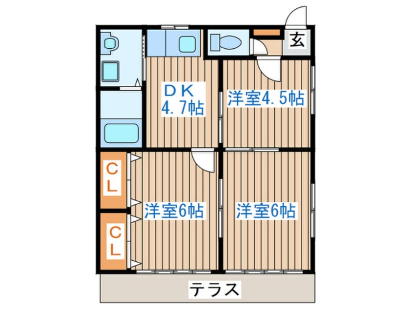 間取図 ヤマイチアパート