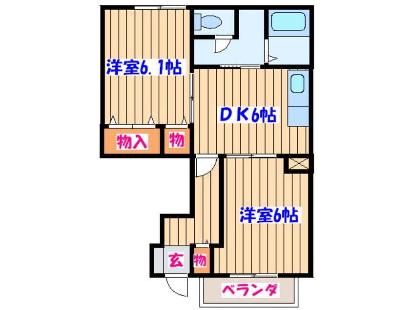 間取図 フォ－ルモント郷古Ⅲ