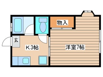 間取図 シティハイム東花Ⅰ号棟