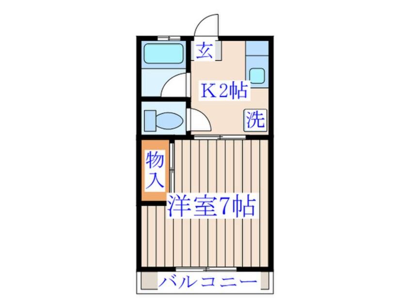 間取図 シティハイム東花Ⅰ号棟