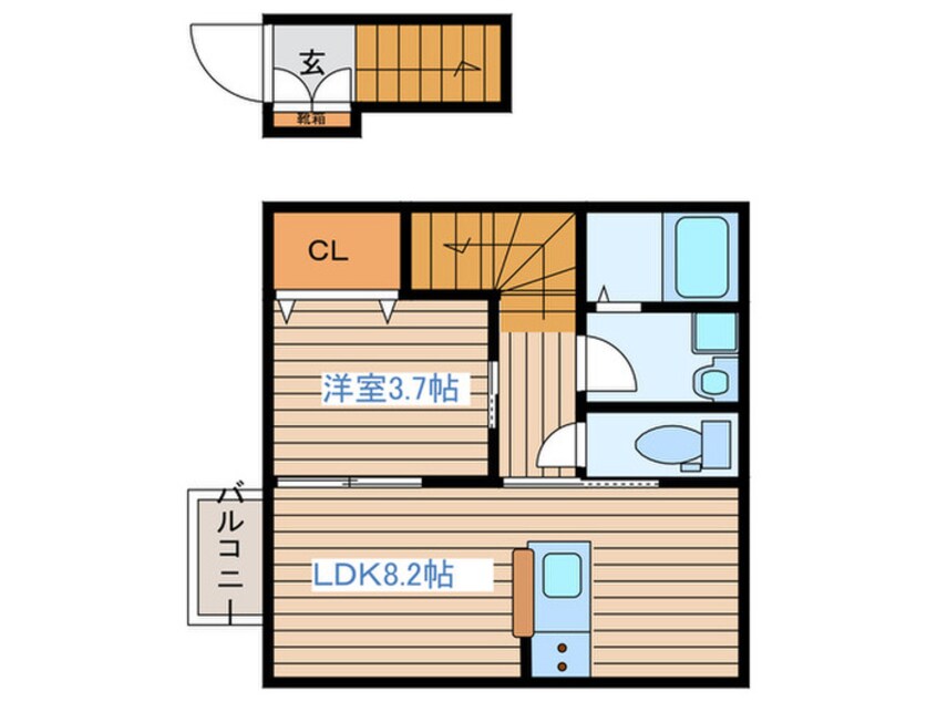 間取図 リヴィエールⅠ