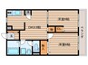 リヴ宮千代 2DKの間取り