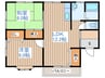 スターライト参番館 2LDKの間取り