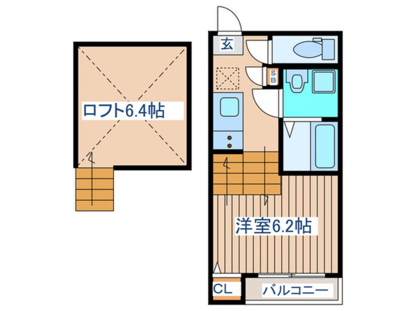 間取図 ハーモニーテラス八乙女