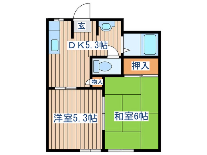 間取図 ガーデンビレッジE棟