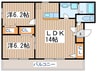 アドニスＫ 2LDKの間取り