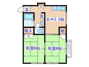 間取図 アメニティゾーンあけぼの