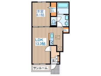 間取図 クレールパル