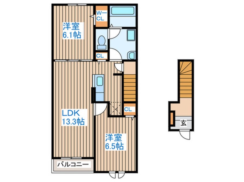 間取図 クレールパル