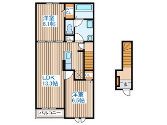 間取図 クレールパル