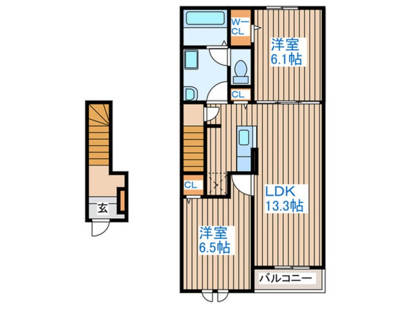 間取図 クレールパル