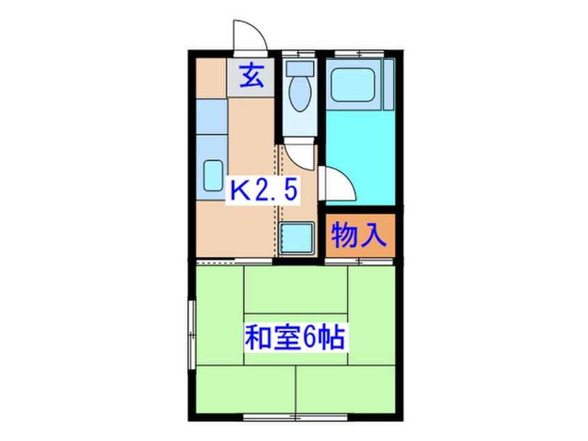 間取図 グリ－ンコ－ポ