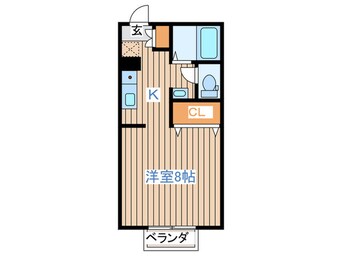 間取図 リジェールコート荒井Ⅱ