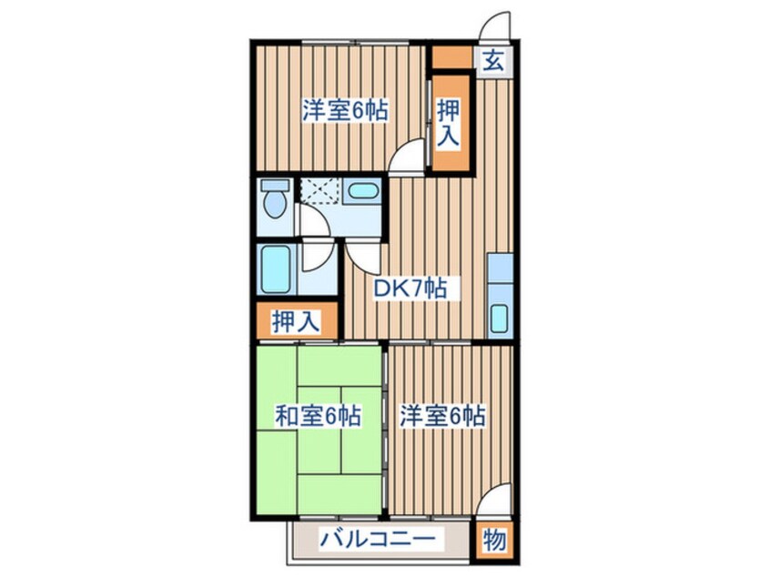 間取図 ハイツ福室