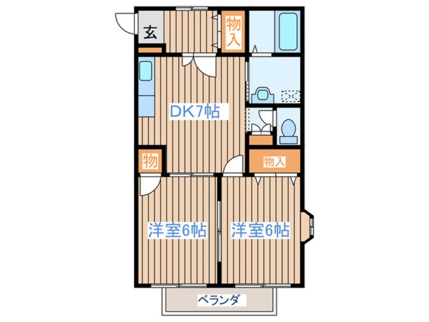 間取図 コ－ポきらら