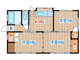 間取図 大河原町新桜町貸家　3号棟