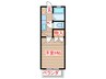 αネクスト青山 1Kの間取り