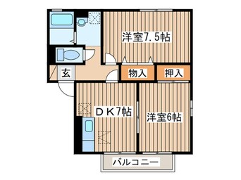 間取図 クレセントガーデンⅢ