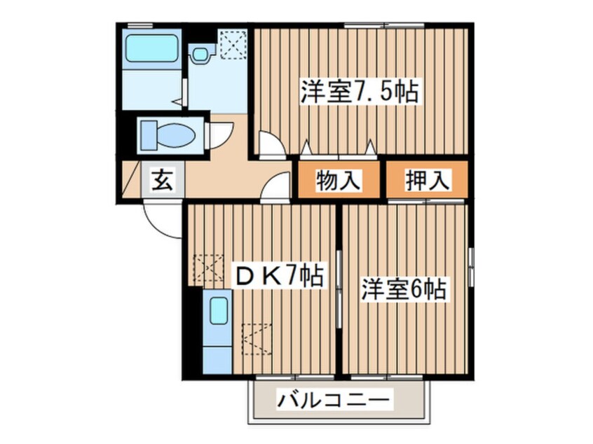 間取図 クレセントガーデンⅢ