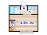 高野コーポ 1Kの間取り