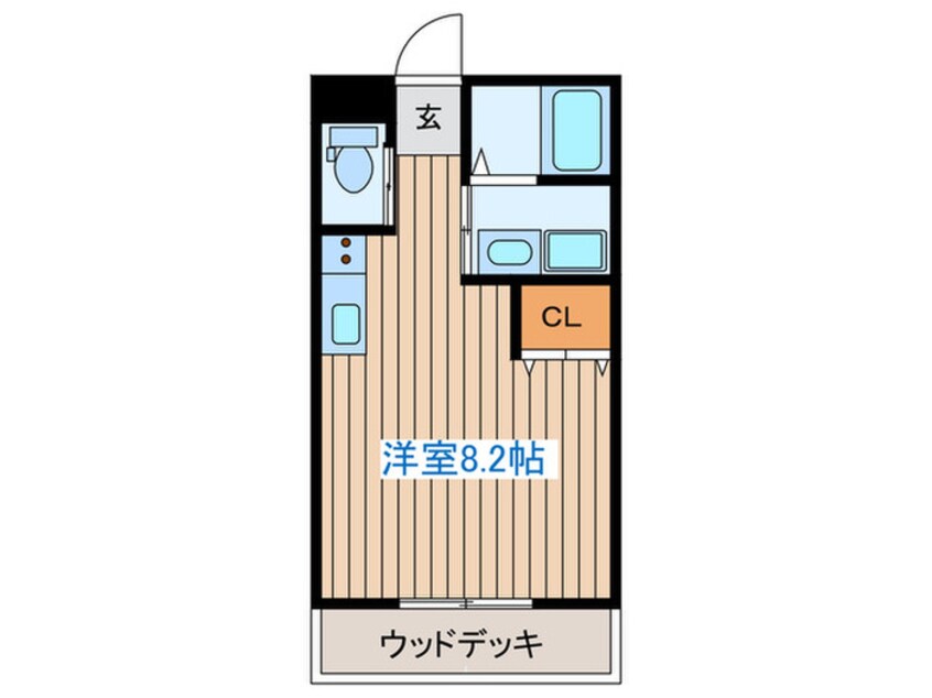 間取図 コーポ萩