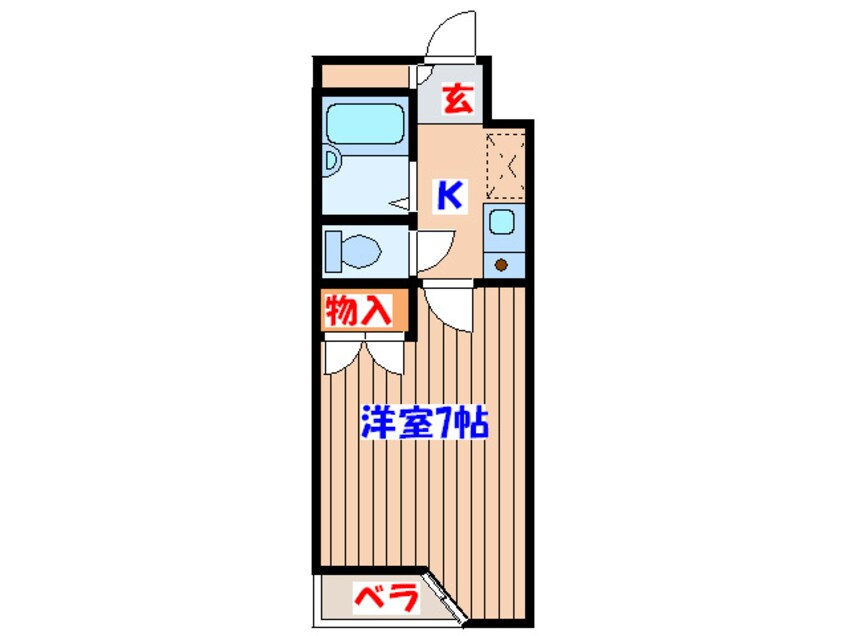 間取図 ベルシティ米ヶ袋リバ－ス