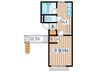 Ｃｕｂｂｙ2番館 1Kの間取り