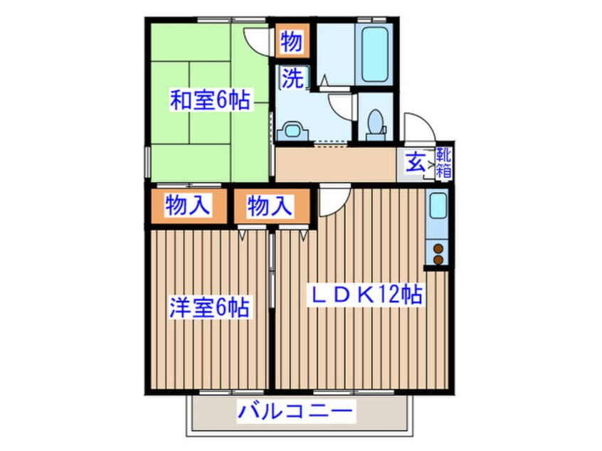 間取図 レジュウィールD