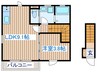 八軒ヴィラ 1LDKの間取り