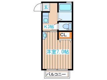 間取図 タウンMK　B棟