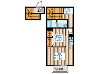 間取図 リアーレ市名坂