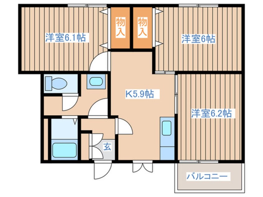 間取図 ヒルサイドハウスWⅡ