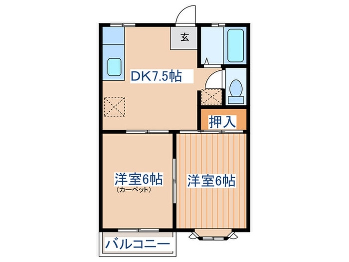 間取り図 パルメゾンＡ