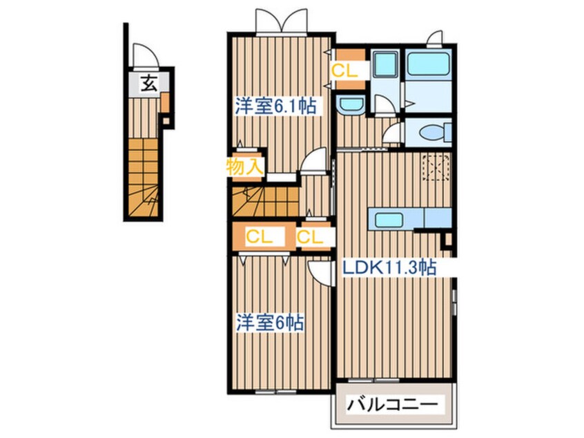 間取図 カーサ・ステッラⅡ