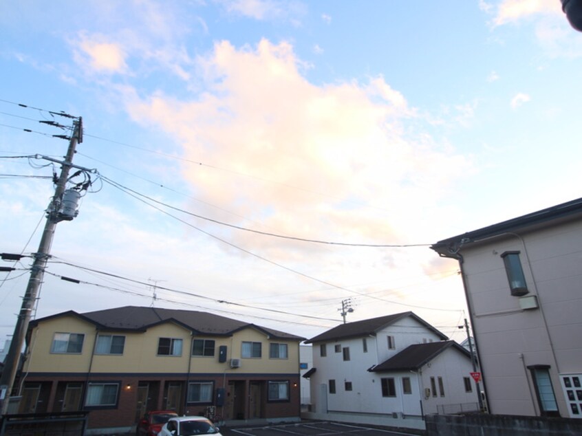 室内からの展望 鎮守荘