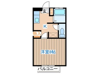 間取図 サングレート鈎取D棟