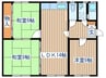 阿部パークビレッジ1号棟 3LDKの間取り