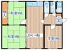 阿部パークビレッジ1号棟 3LDKの間取り