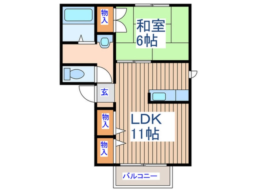 間取図 パストラルカンノA棟
