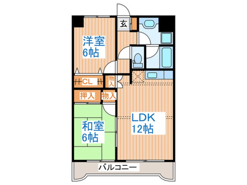 間取図 クレセント名取