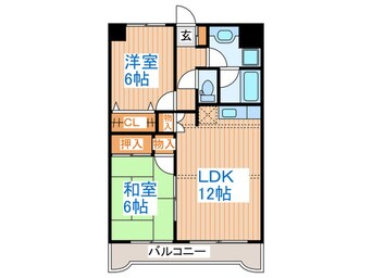 間取図 クレセント名取