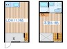 albero若林 1LDKの間取り