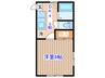 小野コーポ 1DKの間取り
