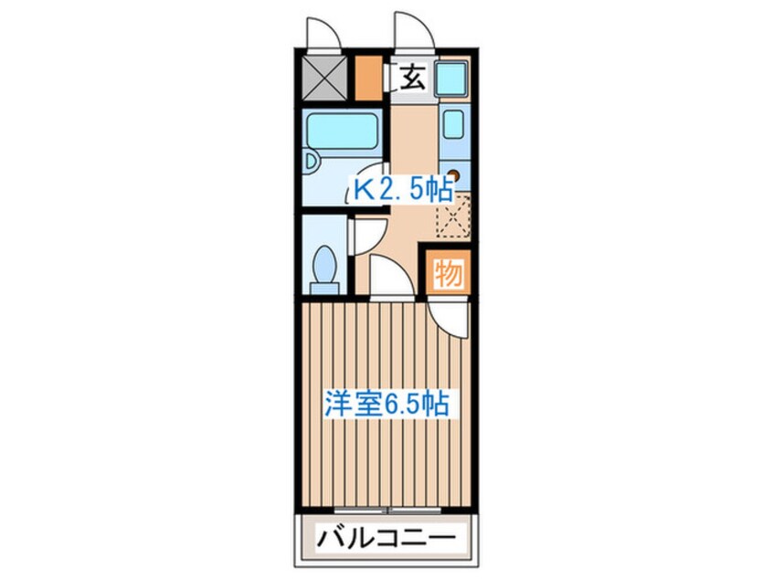 間取図 ｱｸﾃｨﾌﾞﾊﾟﾚｽ百合ヶ丘B-7